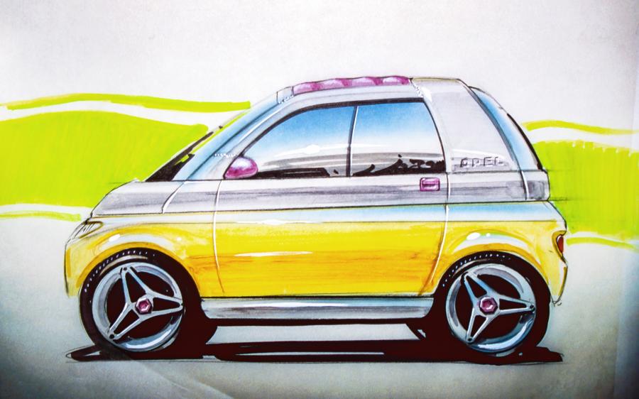 Эскиз Opel Maxx Concept 1995 года  (фото 25 из 30)